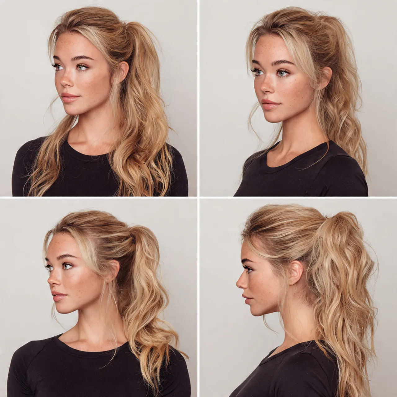 14 Trending Easy Ponytail Hairstyles for Everyday Style that You'll Love 14 half up easy ponytail hairstyles multiple variatio