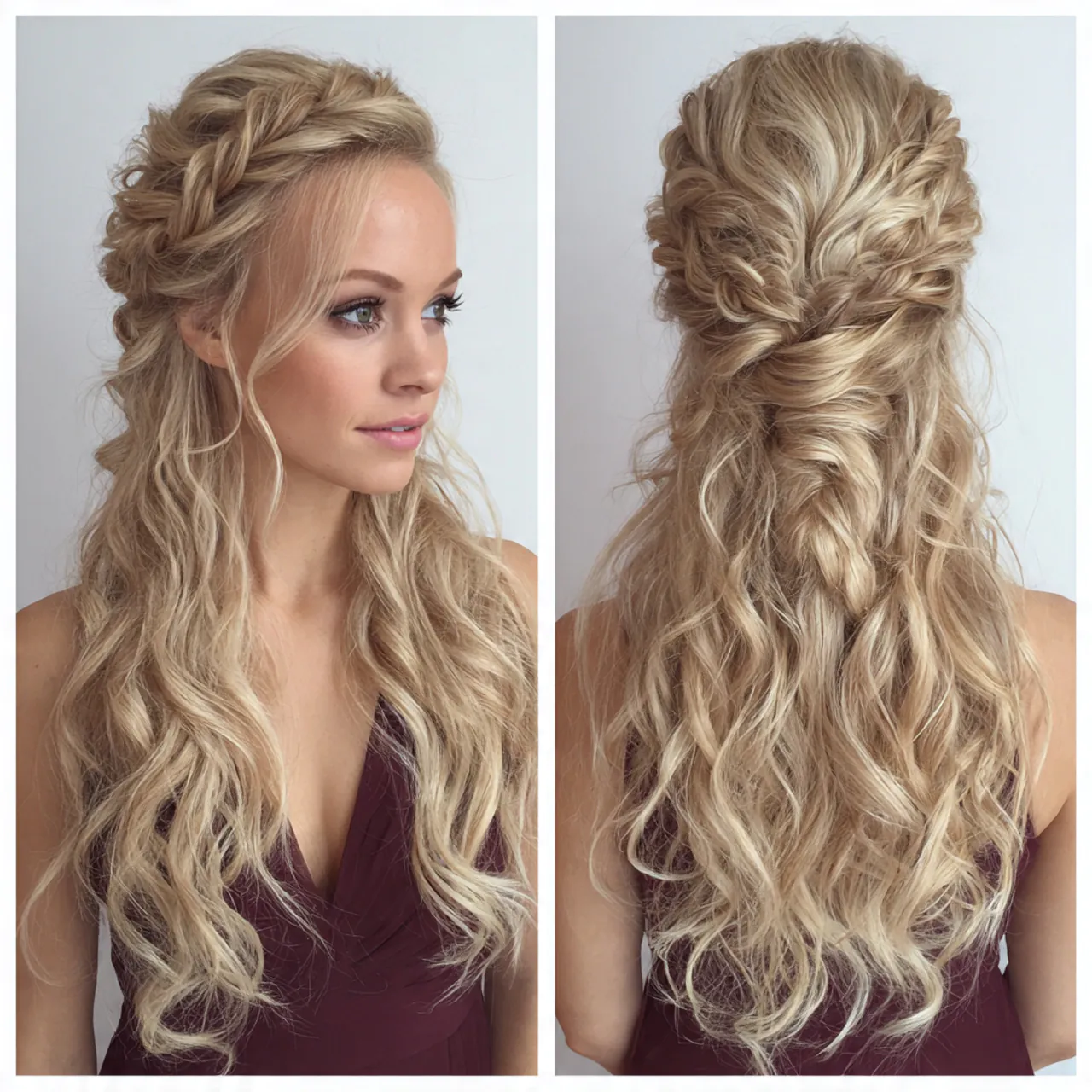 half up half down hairstyles 1