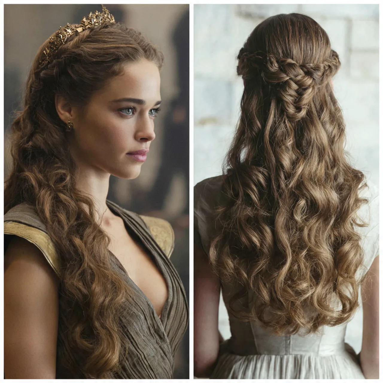 half up half down hairstyles curly hair