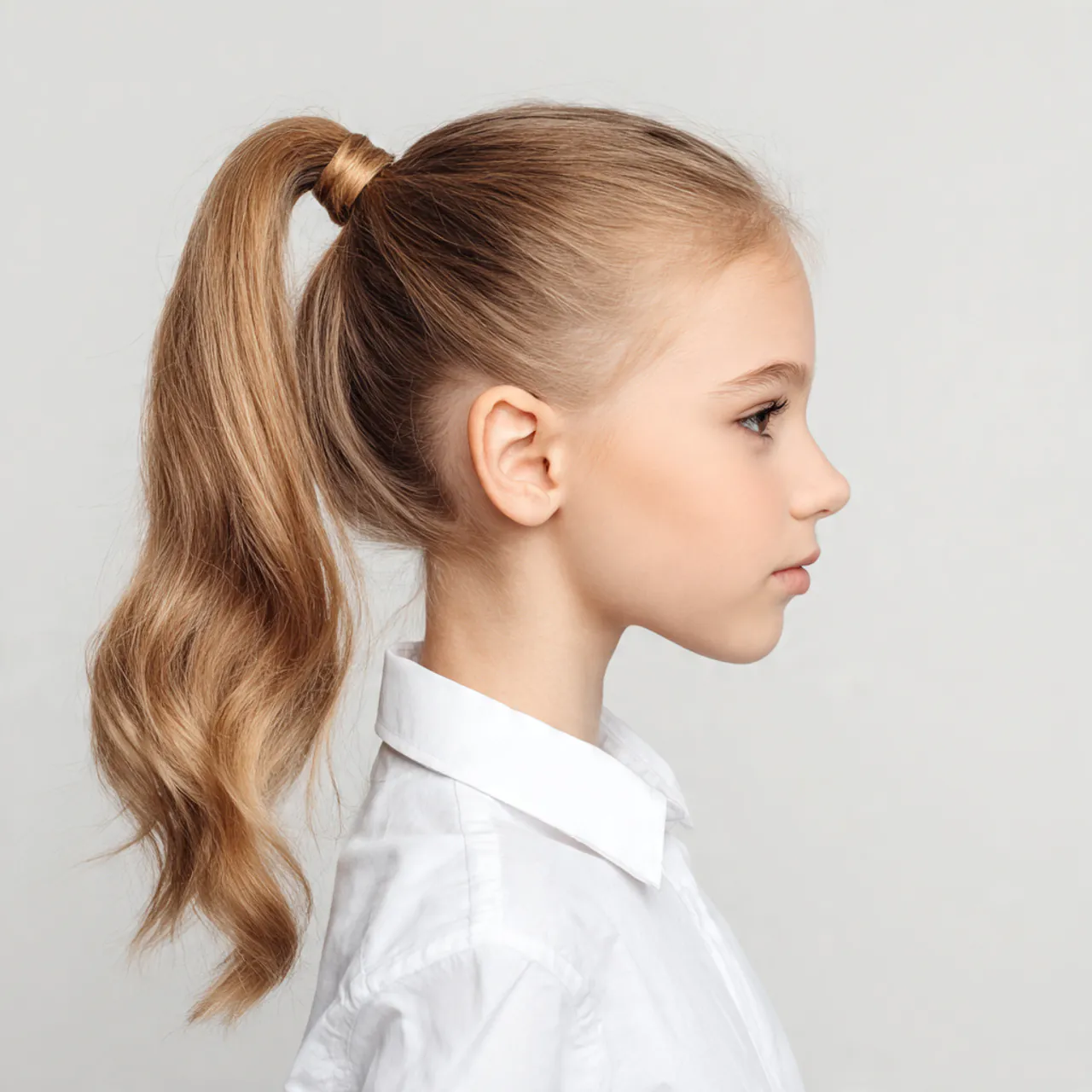 15 Trending Cute School Hairstyles for Effortless Daily Style 2 high ponytail cute school hairstyle on a young gir