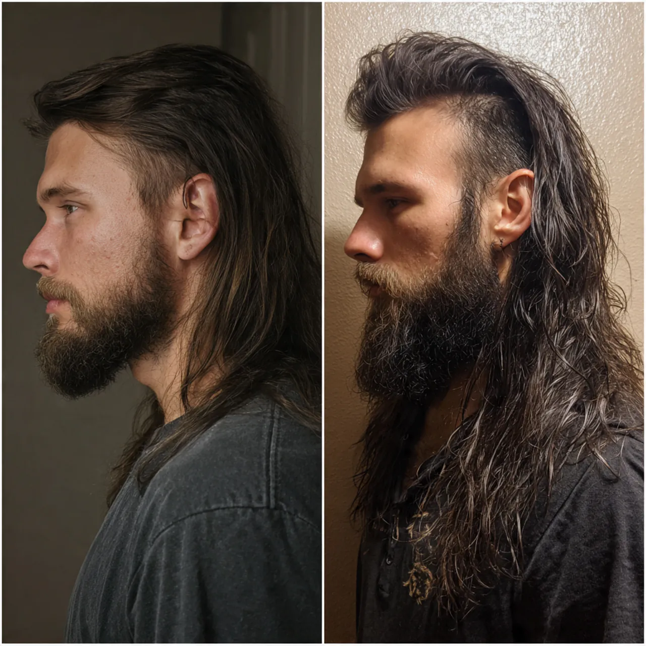 long wolf cut men