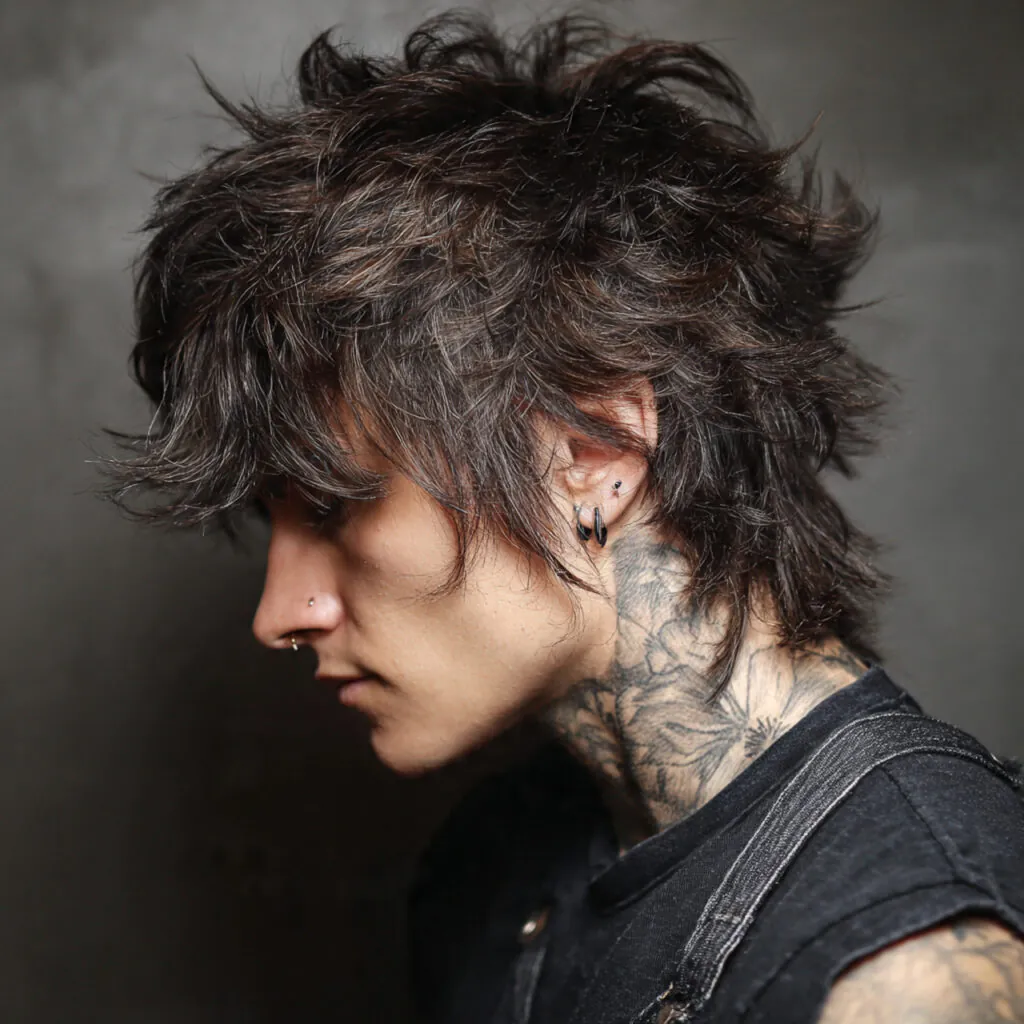 messy short wolf cut