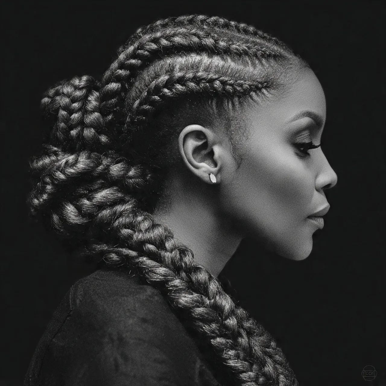 15 Trending Short Braided Hairstyles That Look Stylish & Easy 14 short goddess braids hairstyle single portrait bea