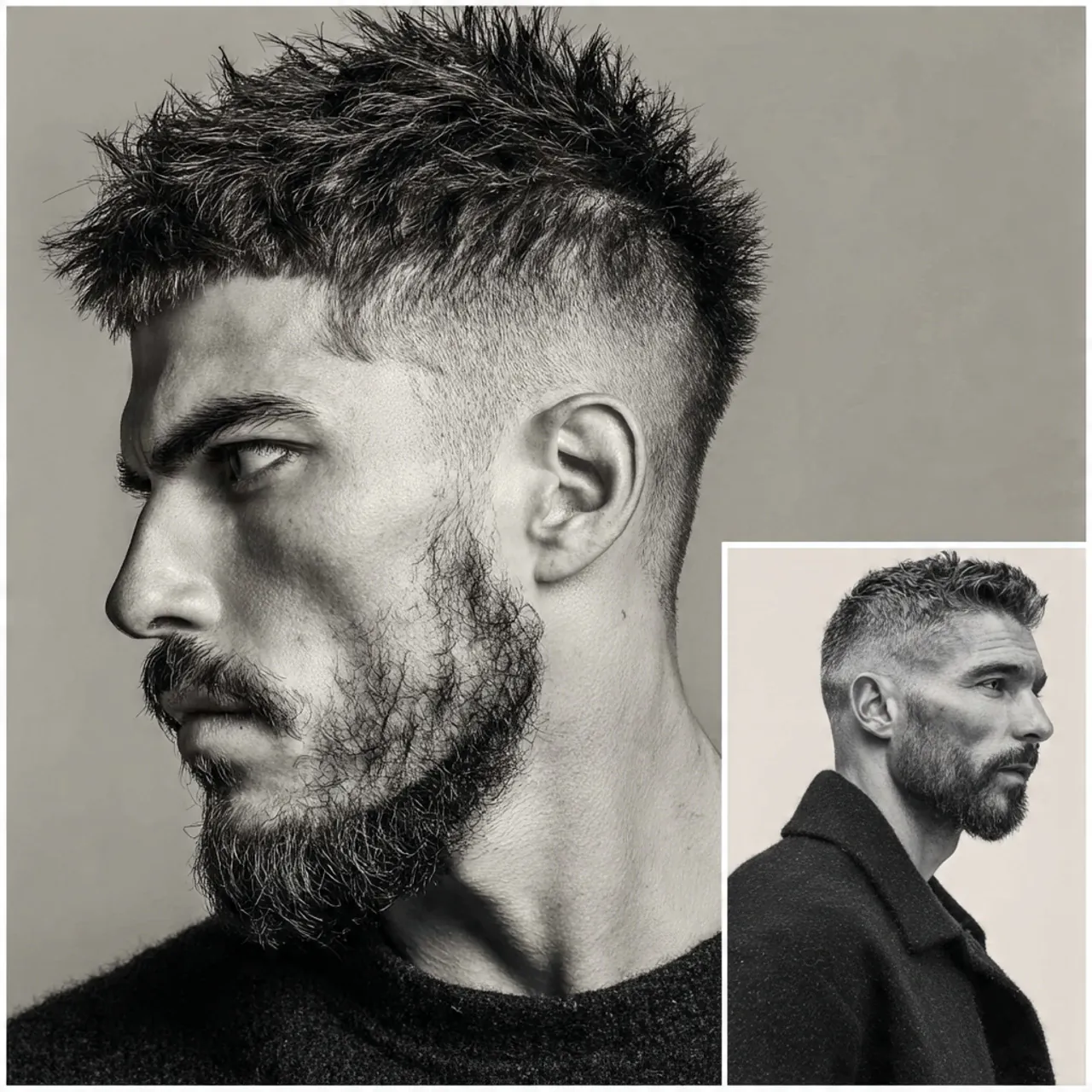 short wolf cut men