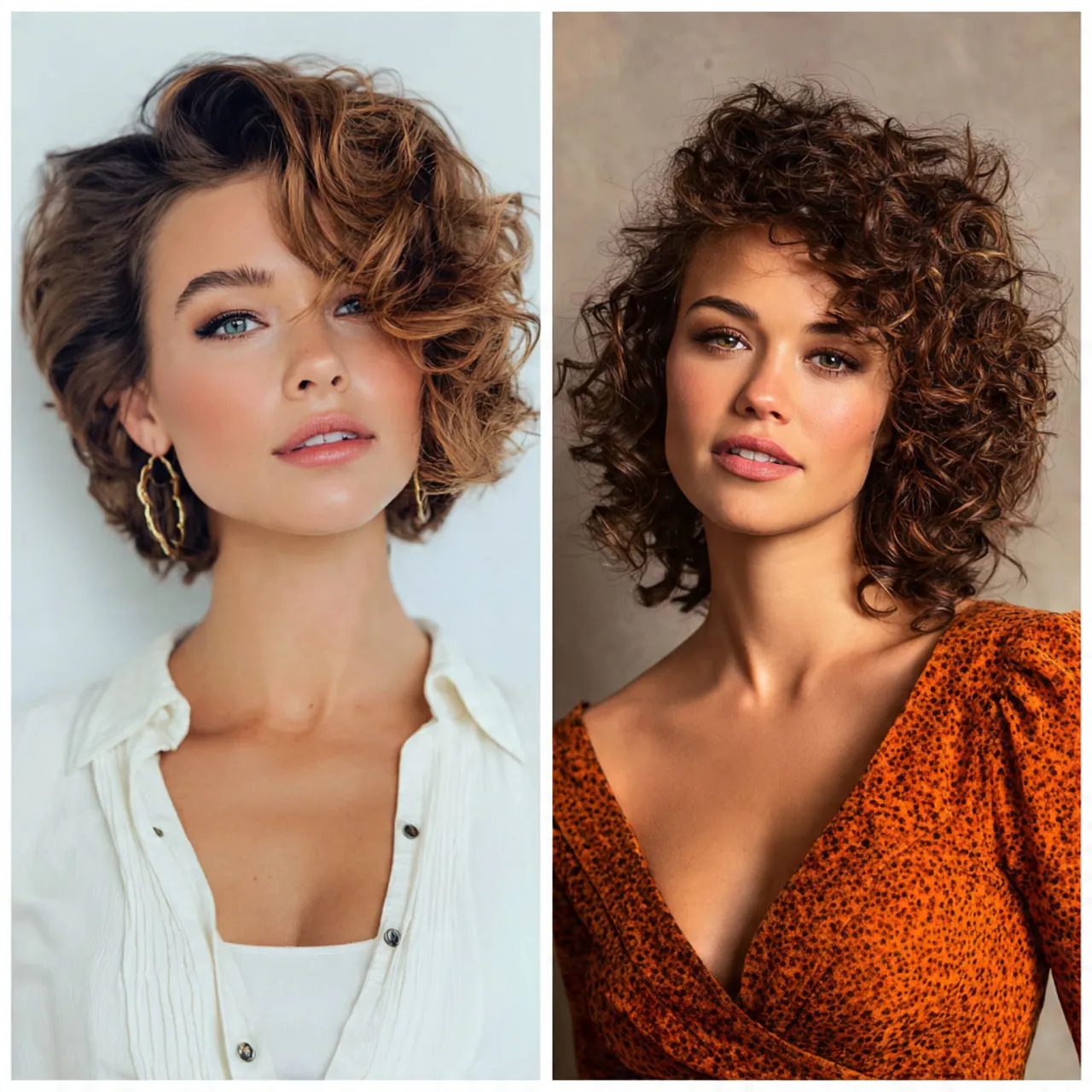 side parted hairstyles curly hair