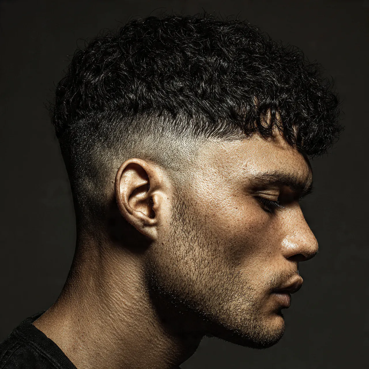 Curly Hairstyles Men: 17 Trendy Looks to Try 16 single photo of a man with a curly caesar cut hair