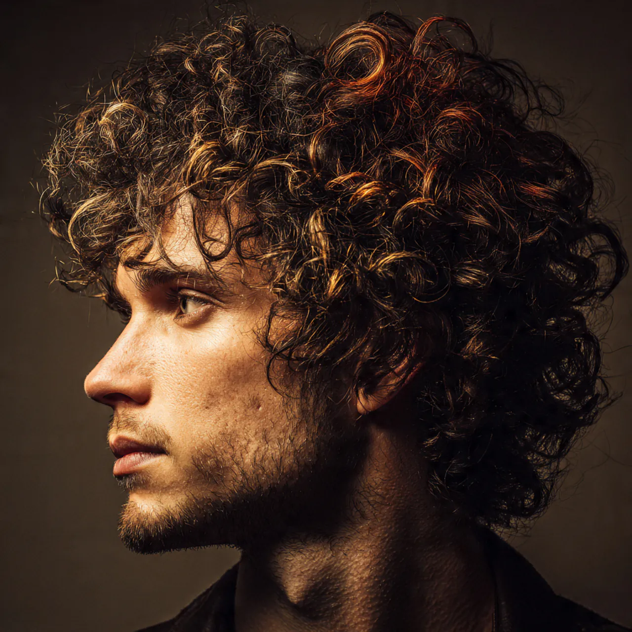 Curly Hairstyles Men: 17 Trendy Looks to Try 15 single portrait of a man with curly hair with high 1