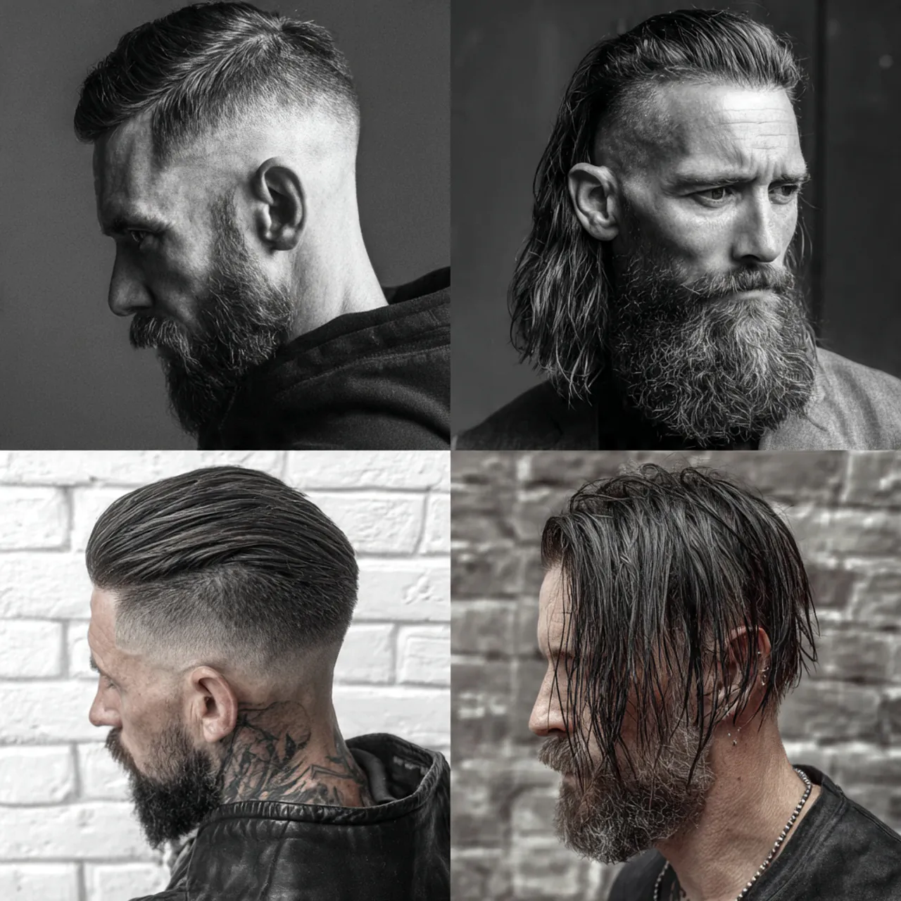 straight wolf cut men