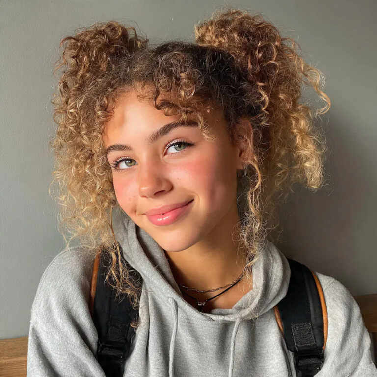 curly hairstyles for school