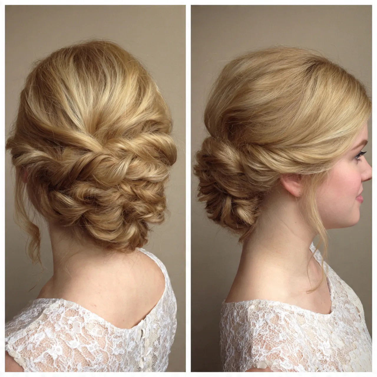 twisted low updo hairstyles for prom
