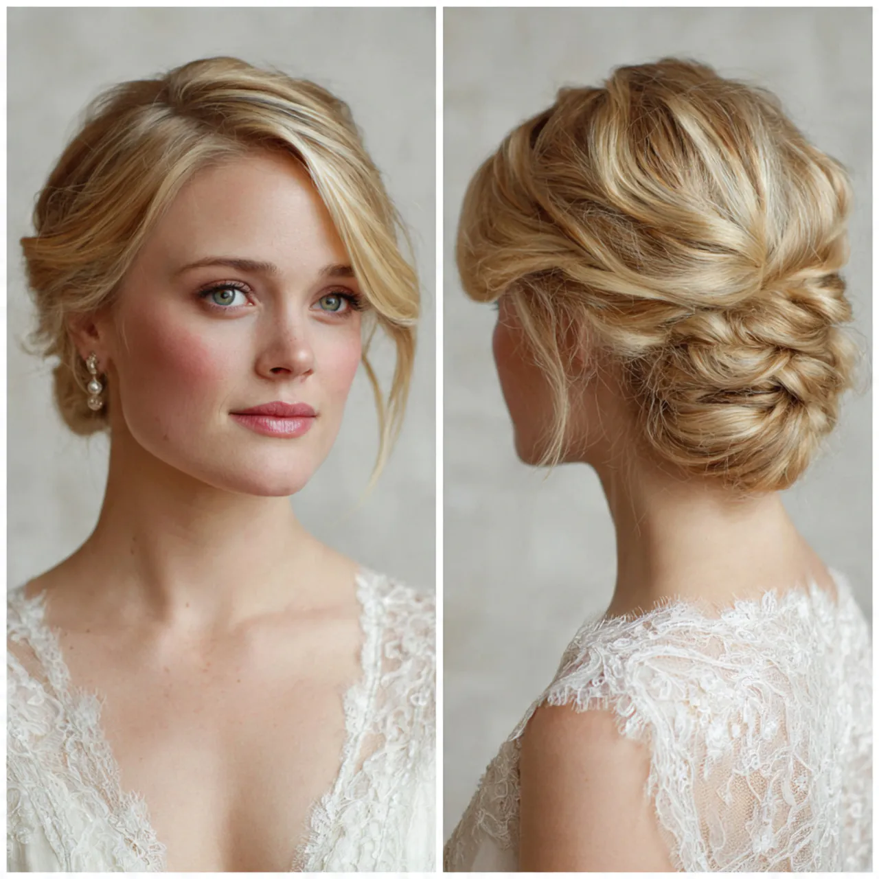 13 Trending Wedding Hairstyles for Short Hair: Elegant Ideas 14 twisted updo wedding hairstyles for short hair