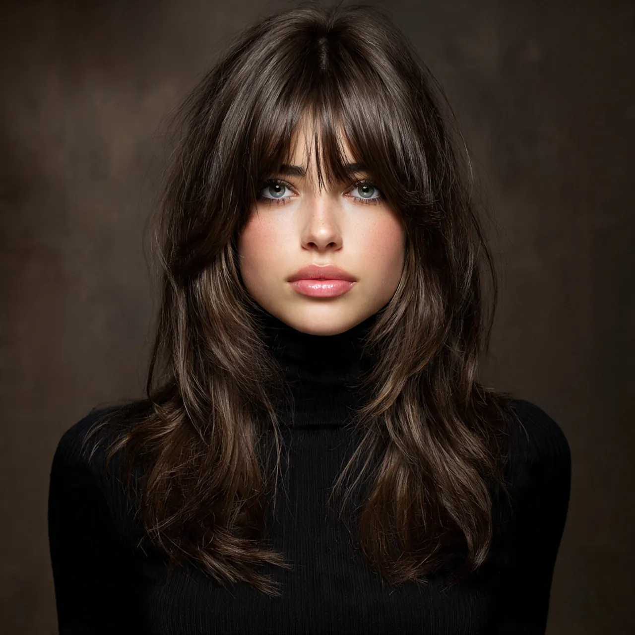 Curtain Bangs Straight Hair: 16 Sleek Style Ideas 8 voluminous curtain bangs straight hairstyle single