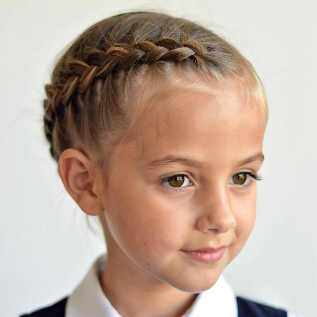 Hairstyles for Short Hair for School: 15 Trendy Ideas that You’ll Love 5 Braided Front Hairstyles for Short Hair for School
