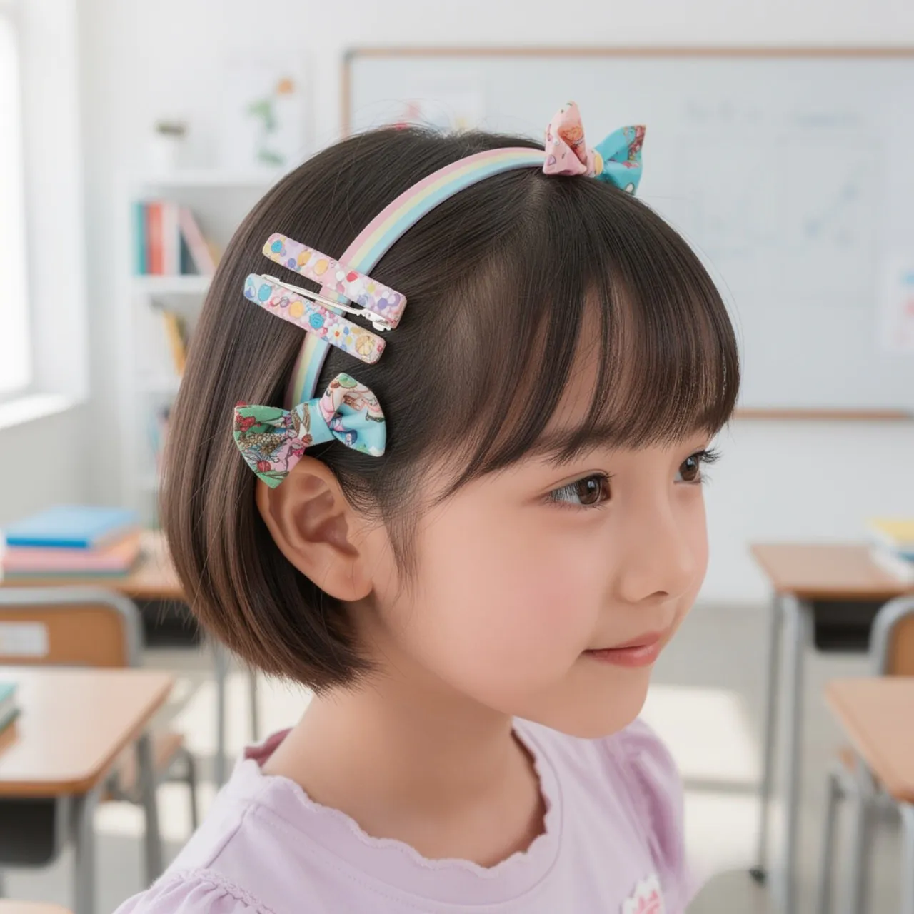 Hairstyles for Short Hair for School: 15 Trendy Ideas that You’ll Love 12 accessorized hairstyles for short hair suitable fo