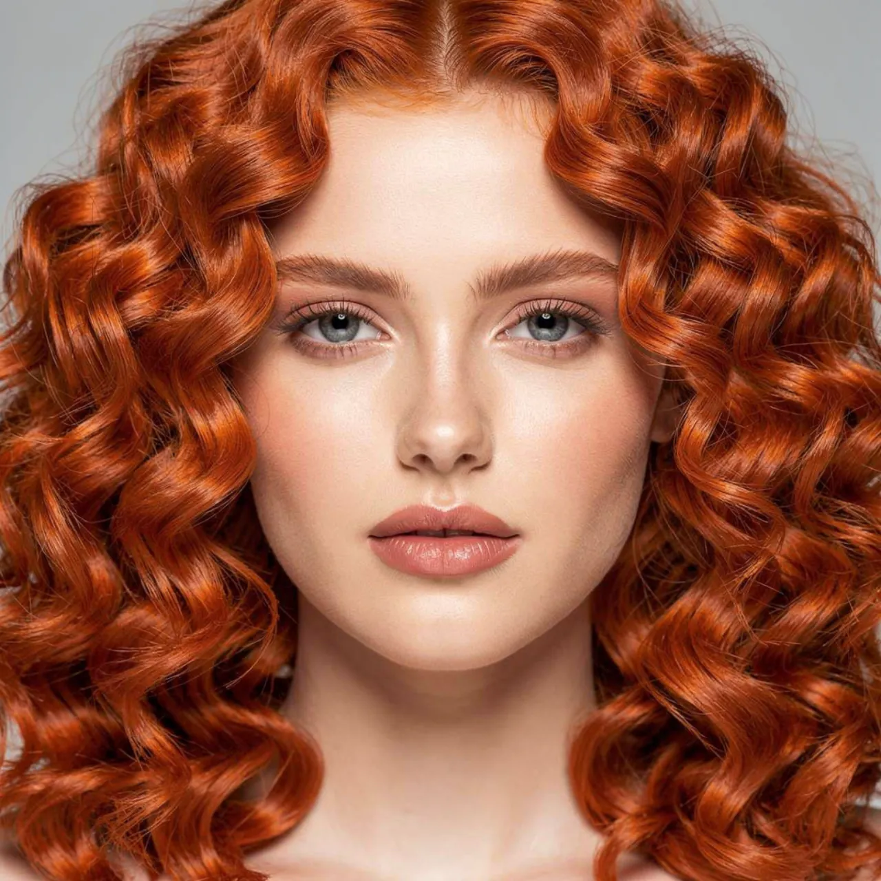 16 Trendy Curly Hair Color Ideas for Every Curl Type 4 close up portrait of a person with vibrant copper