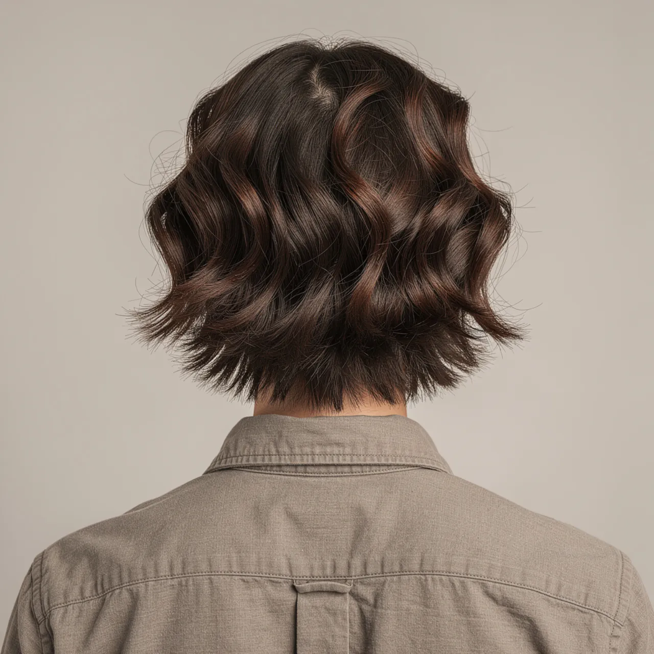 medium wolf cut hairstyle for wavy hair single per
