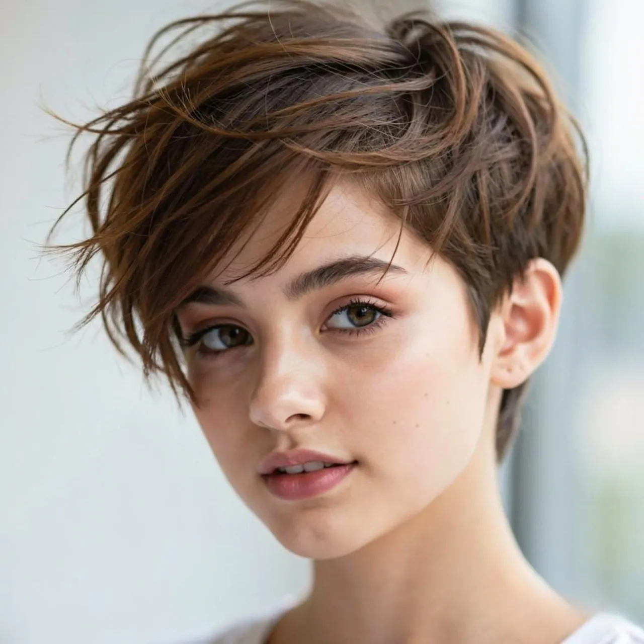Hairstyles for Short Hair for School: 15 Trendy Ideas that You’ll Love 13 messy pixie hairstyle for short hair suitable for