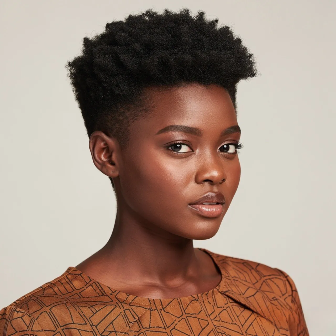 mini puff natural hairstyle on short hair square p