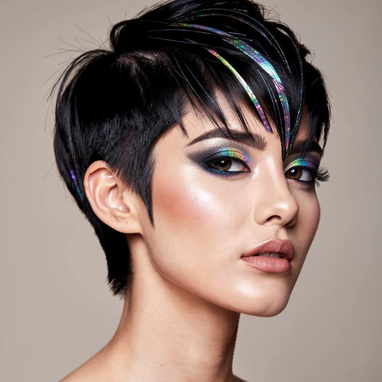 Edgy Hair Color: 13 Trending Ideas Worth Trying 14 portrait of a person with edgy ink black hair feat