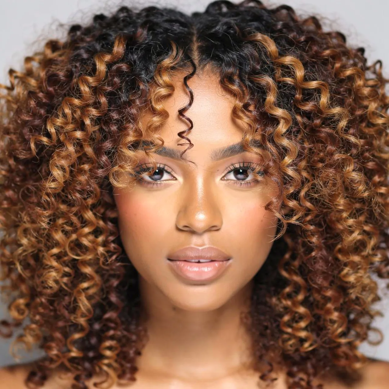 16 Trendy Curly Hair Color Ideas for Every Curl Type 3 portrait of a person with natural coily hair featu
