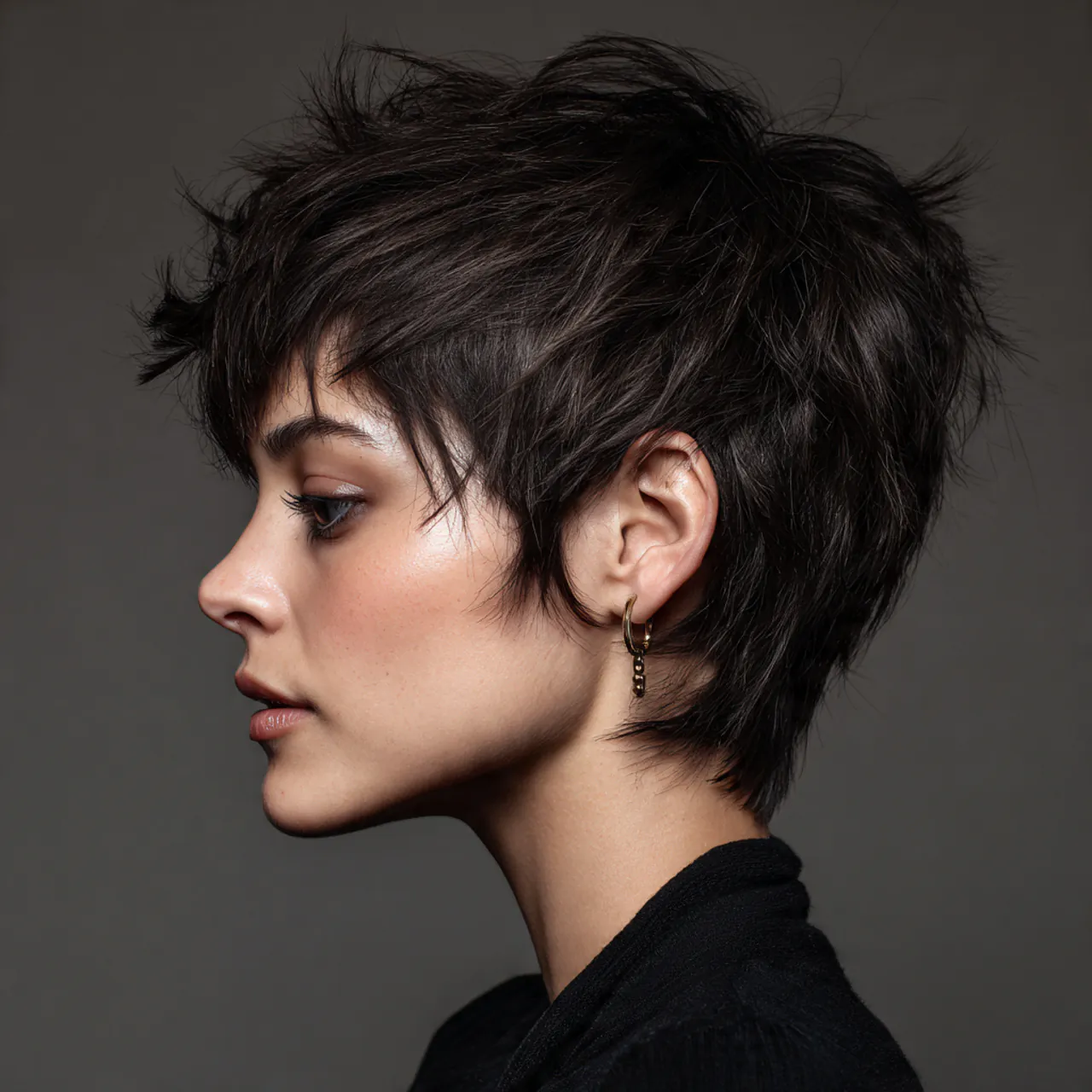 short wolf cut hairstyle for women modern edgy lay