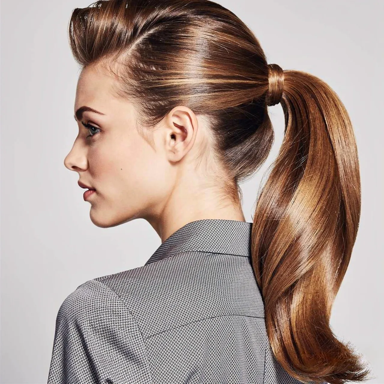 Fancy Ponytail Hairstyles: 15 Trendy Ideas that You’ll Love 7 side swept fancy ponytail hairstyle square portrai