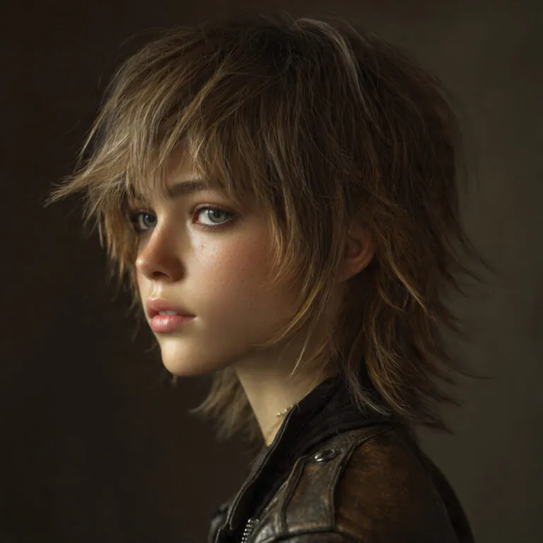wolf cut girl