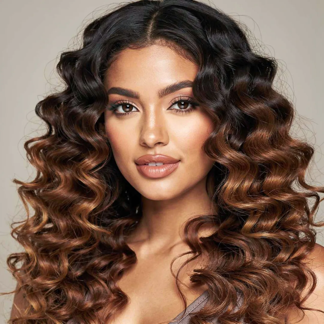 16 Trendy Curly Hair Color Ideas for Every Curl Type 5 single portrait photo of a woman with chocolate br