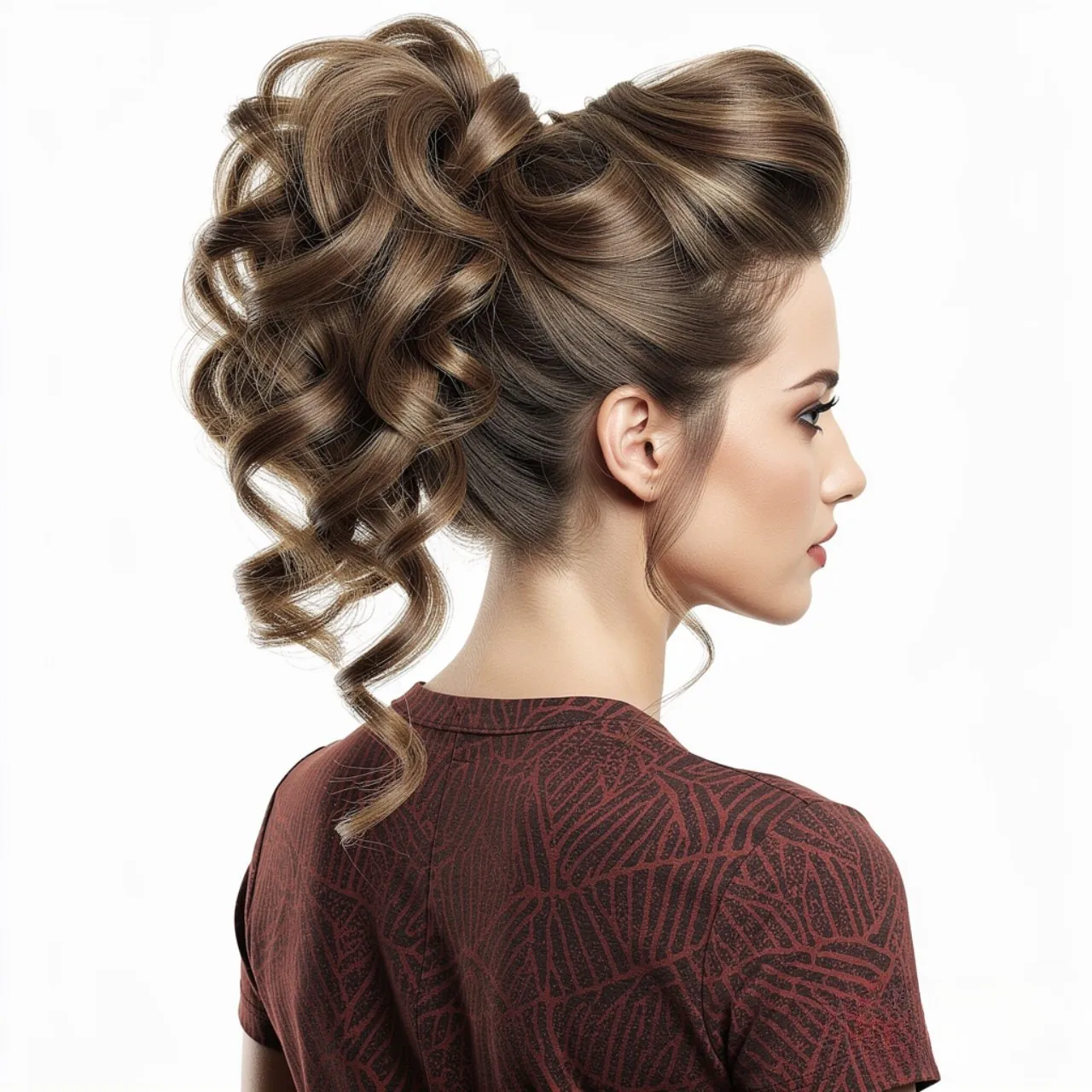 Fancy Ponytail Hairstyles: 15 Trendy Ideas that You’ll Love 16 square portrait of a woman with a voluminous crown