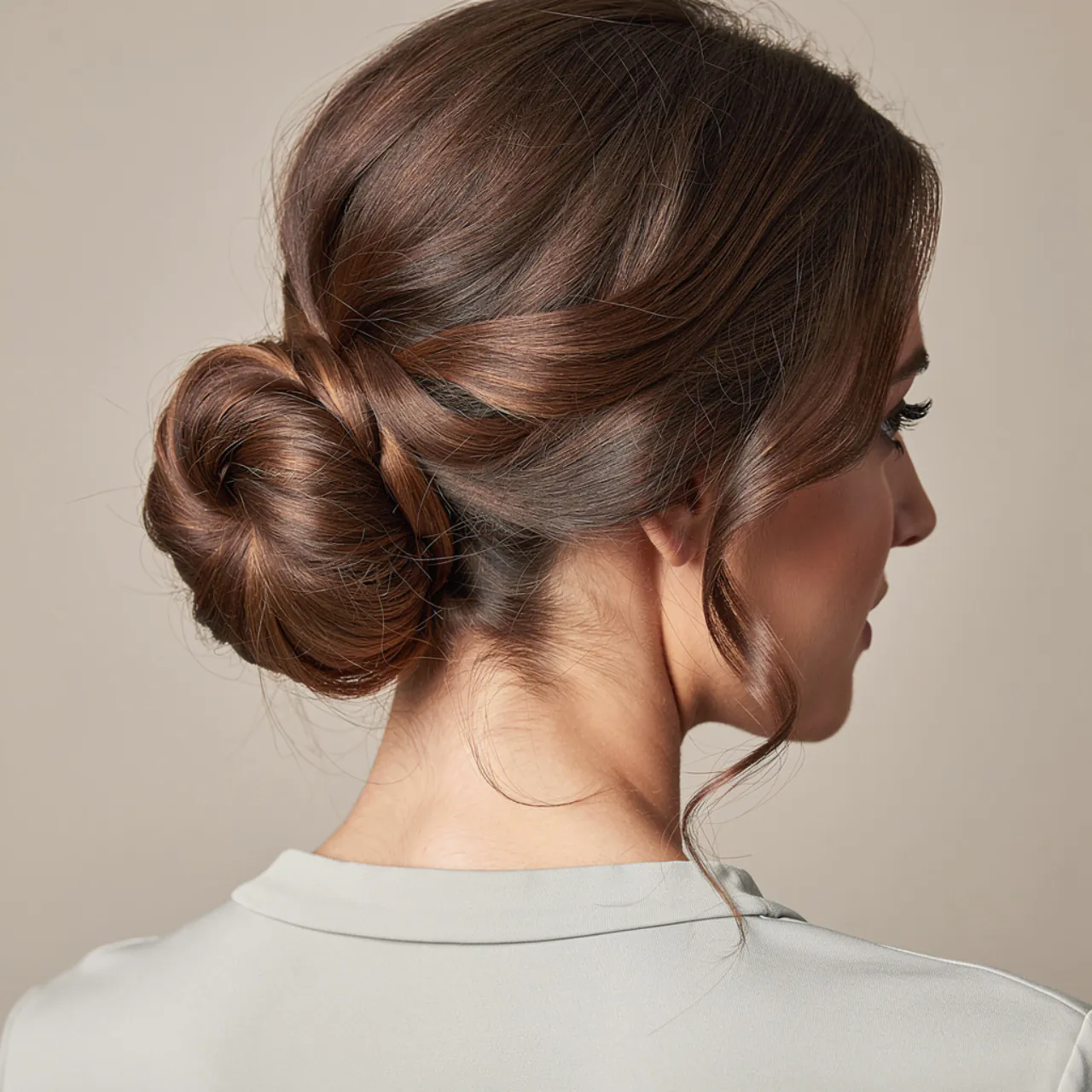 16 Trending Prom Hairstyles for Medium Hair that You,ll Love 4 square portrait of a woman with medium length hair 1