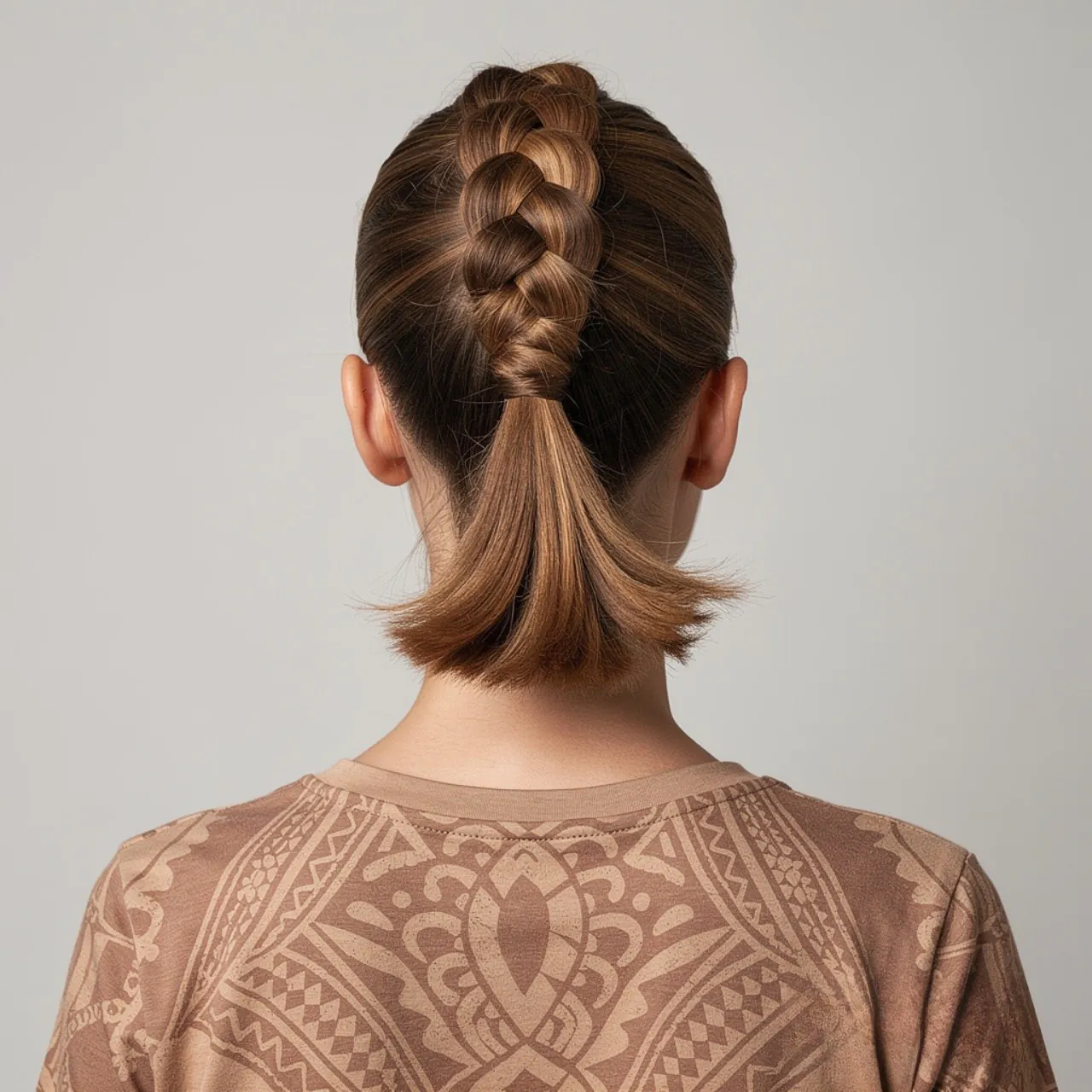 square portrait photo focused on hair a woman with