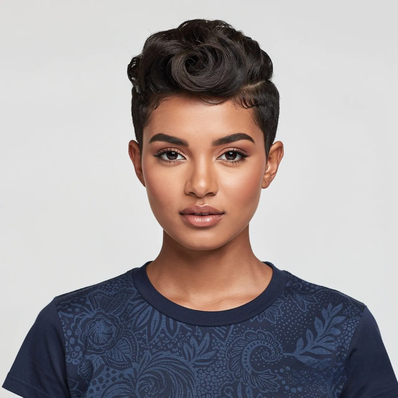 twisted front natural hairstyle for short hair squ