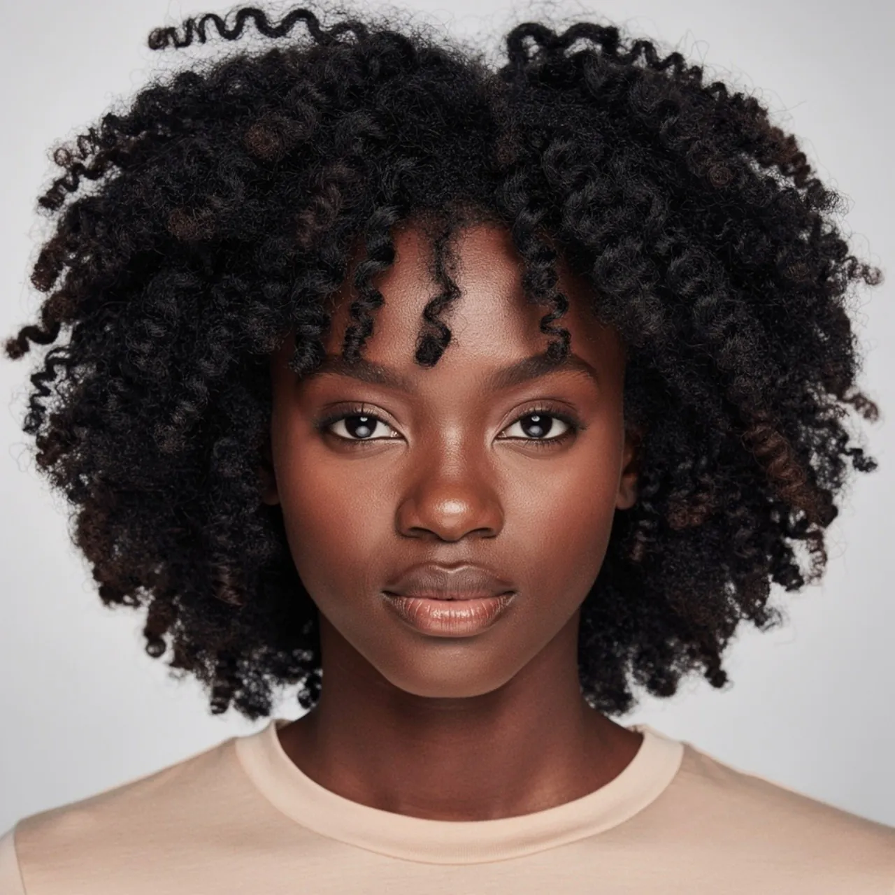wash and go natural hairstyle for short hair squar