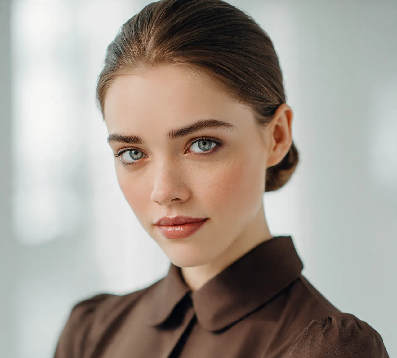 1. Classic Low Bun Updo Hairstyle