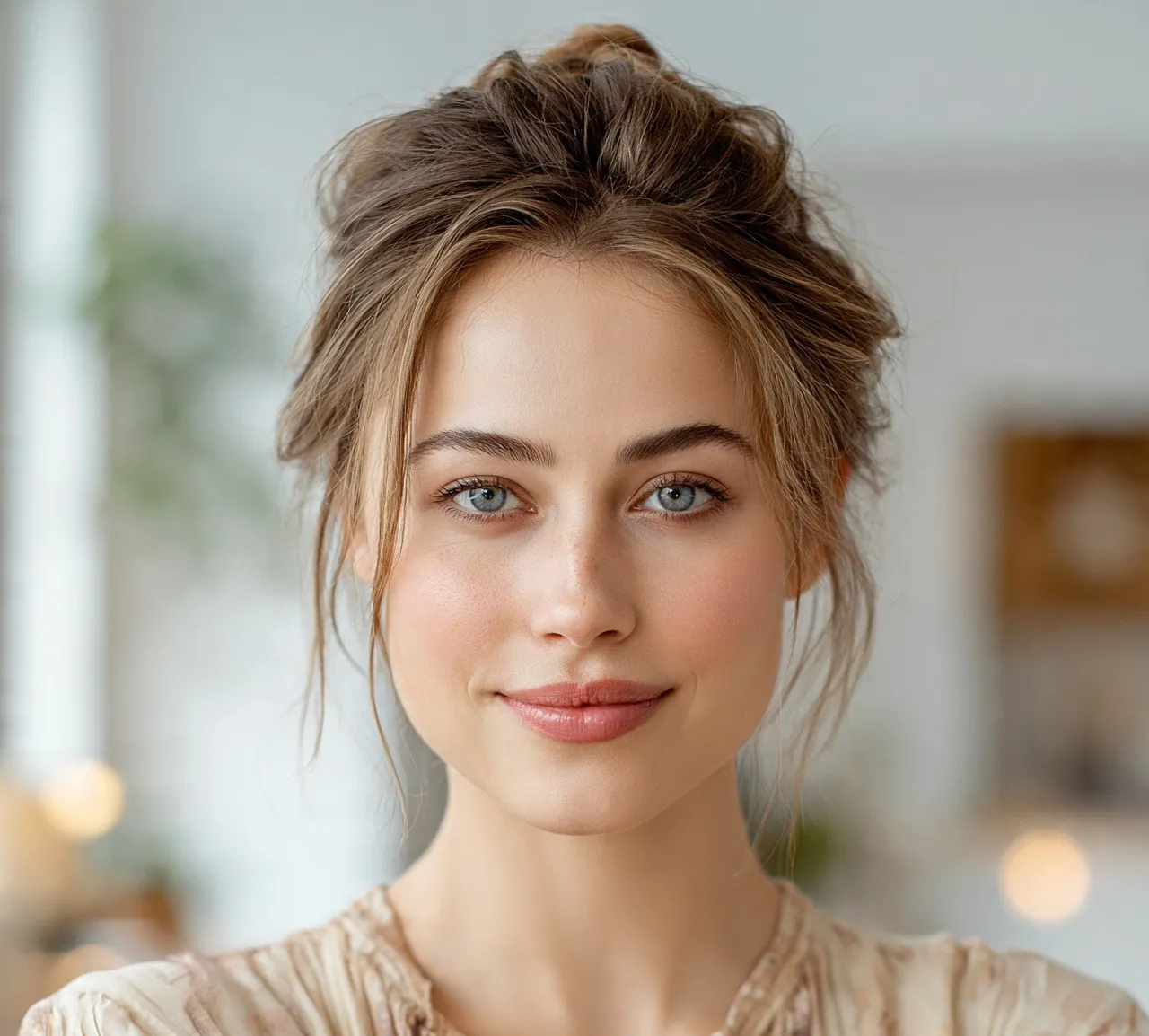 1. Classic Textured Messy Low Bun Hairstyles