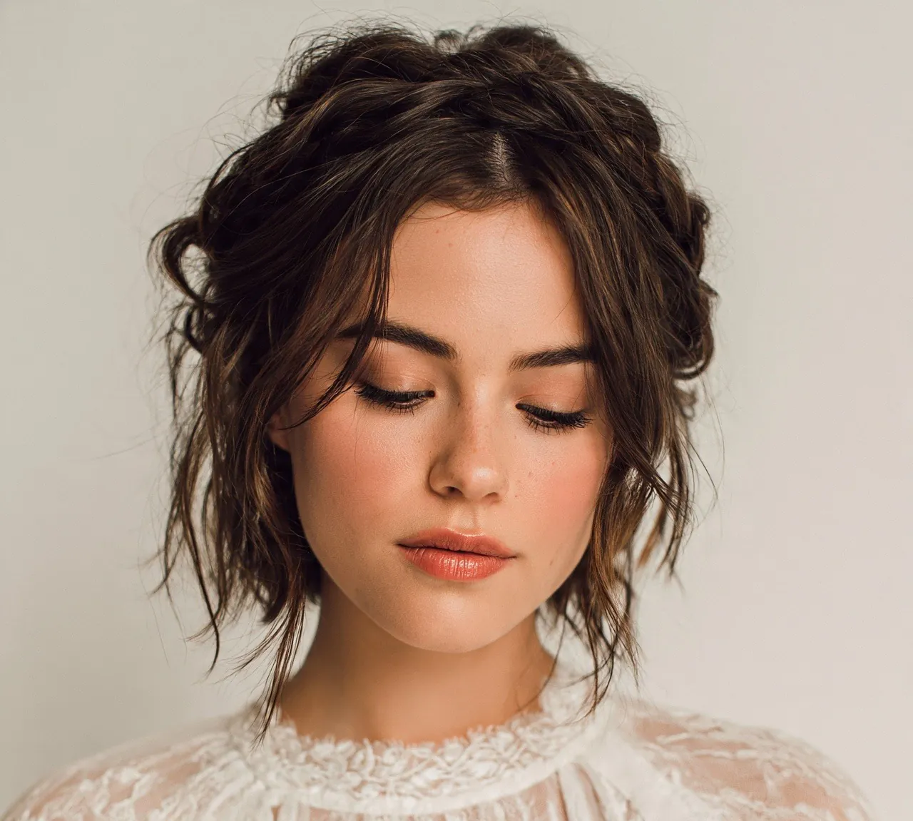10. Bohemian Twisted Updo Hairstyles For Short Hair