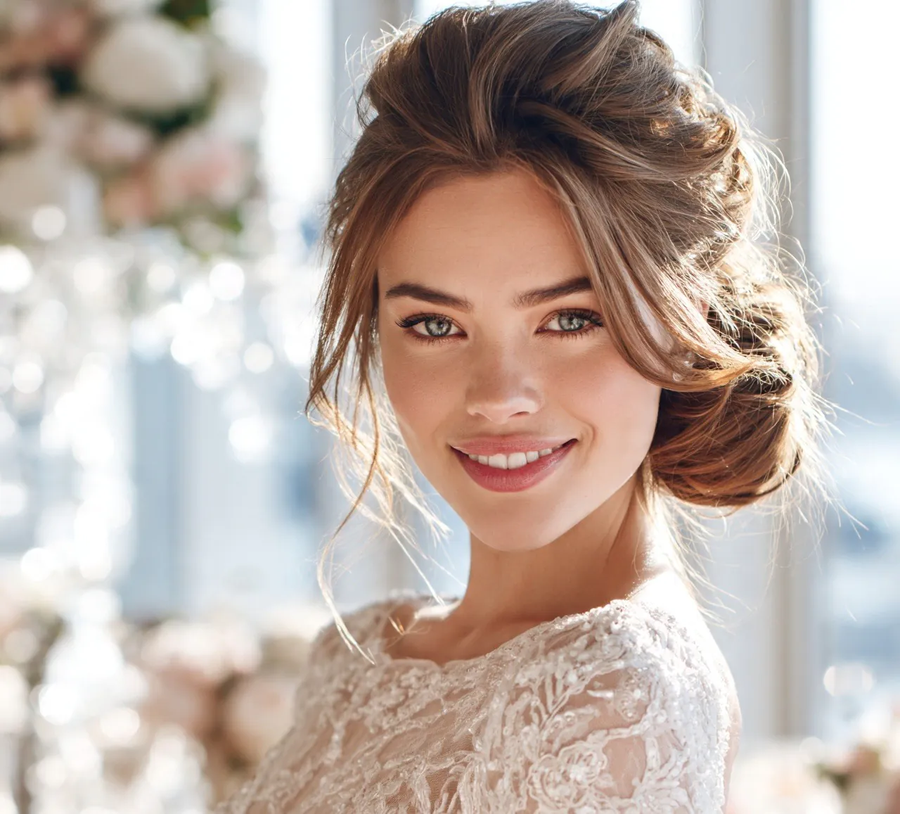 10. Elegant Side Bun for Weddings Hairstyles