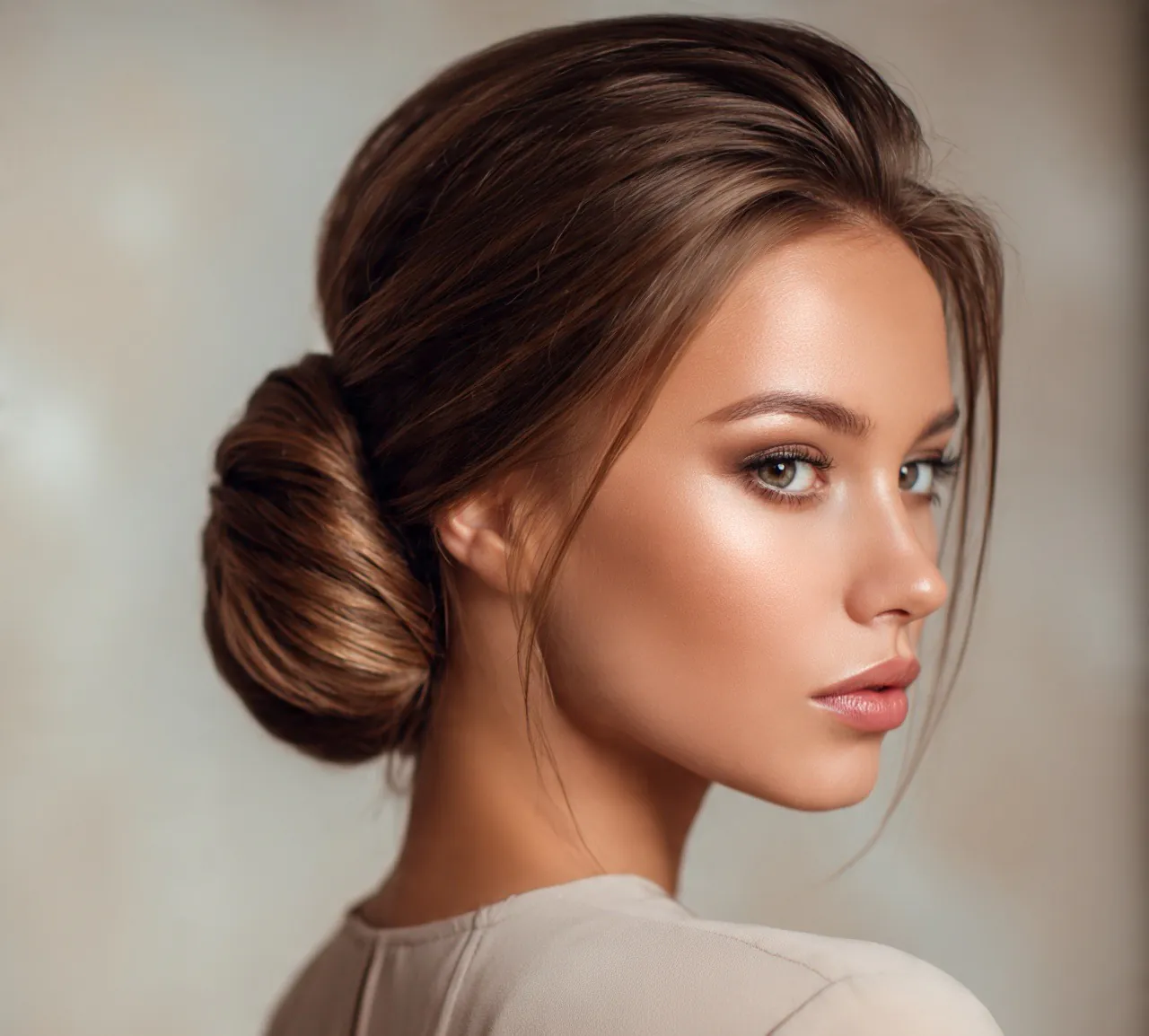 13. Elegant French Twist Up Hairstyle For Long Hair