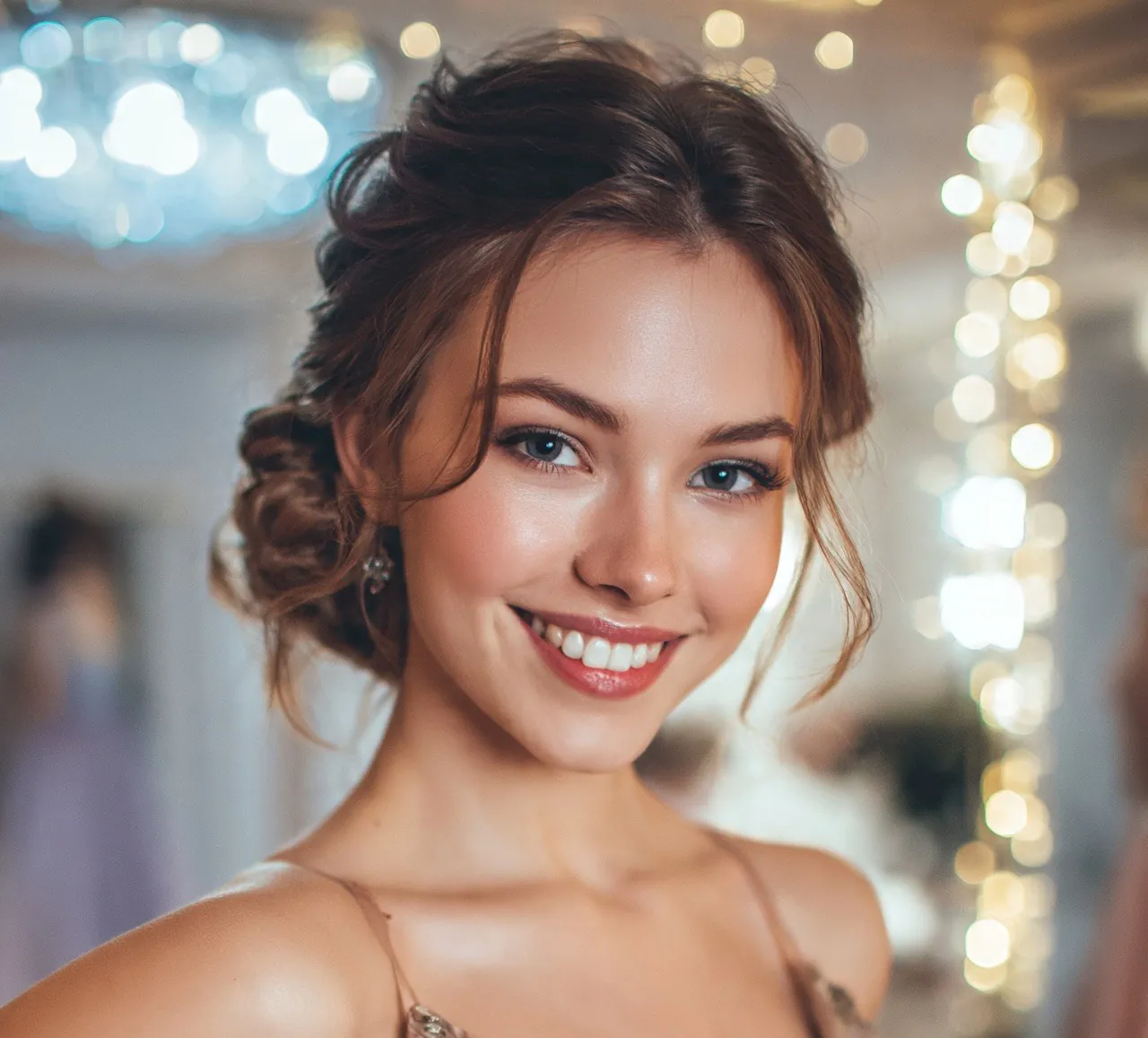 13. Side Bun Updo for Prom Hairstyles