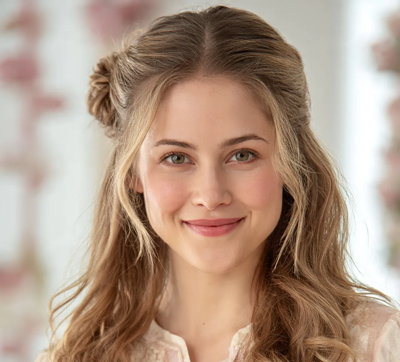 14. Half Up Side Bun Hairstyles