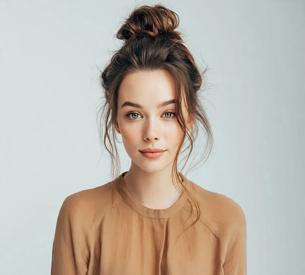 3. Effortless Messy Top Knot Quick Hairstyle for Long Hair