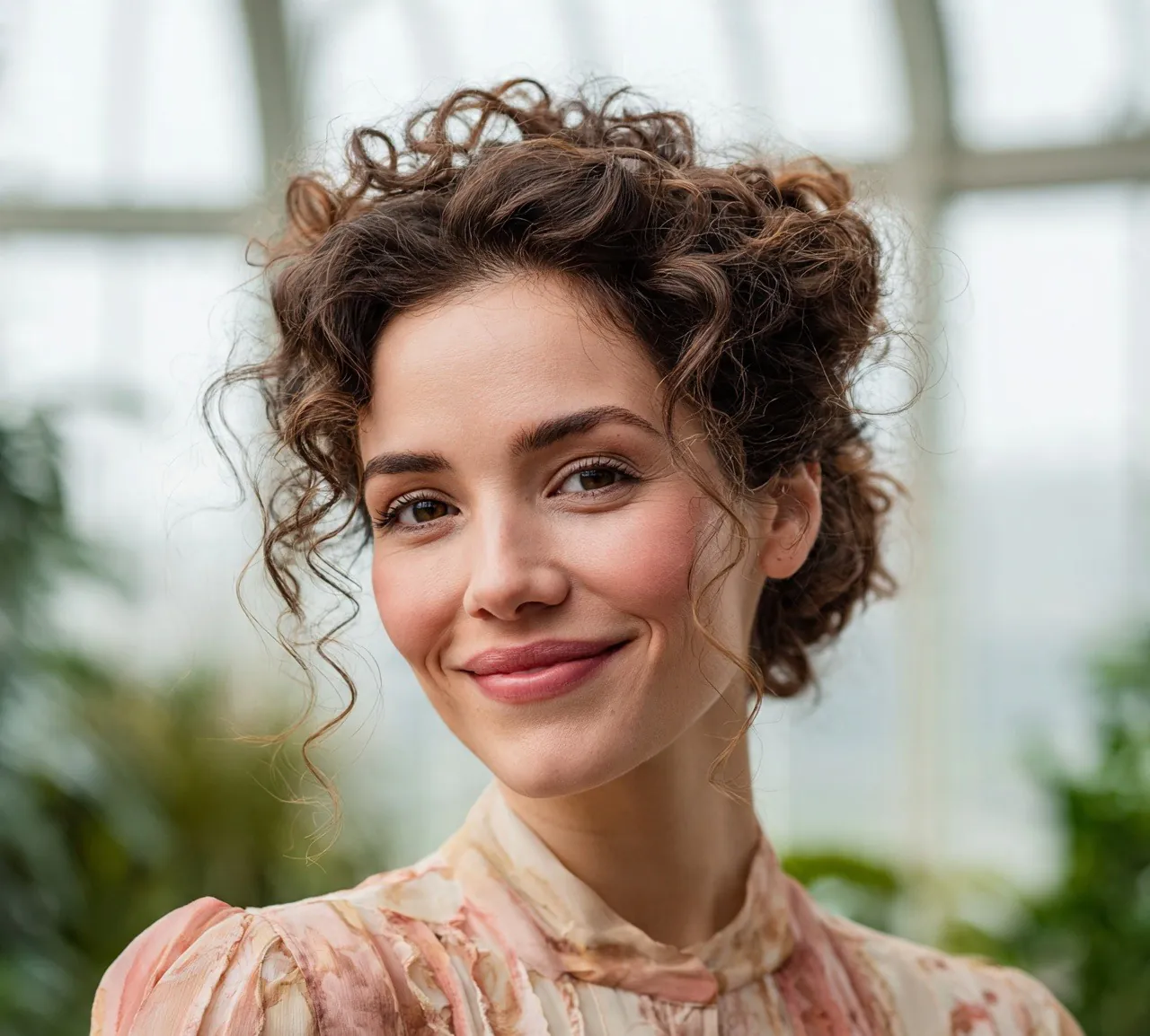 4. Curly Messy Low Bun Hairstyles