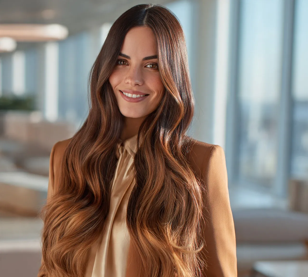 6. Dark Brown Ombre into Toffee Hair Color