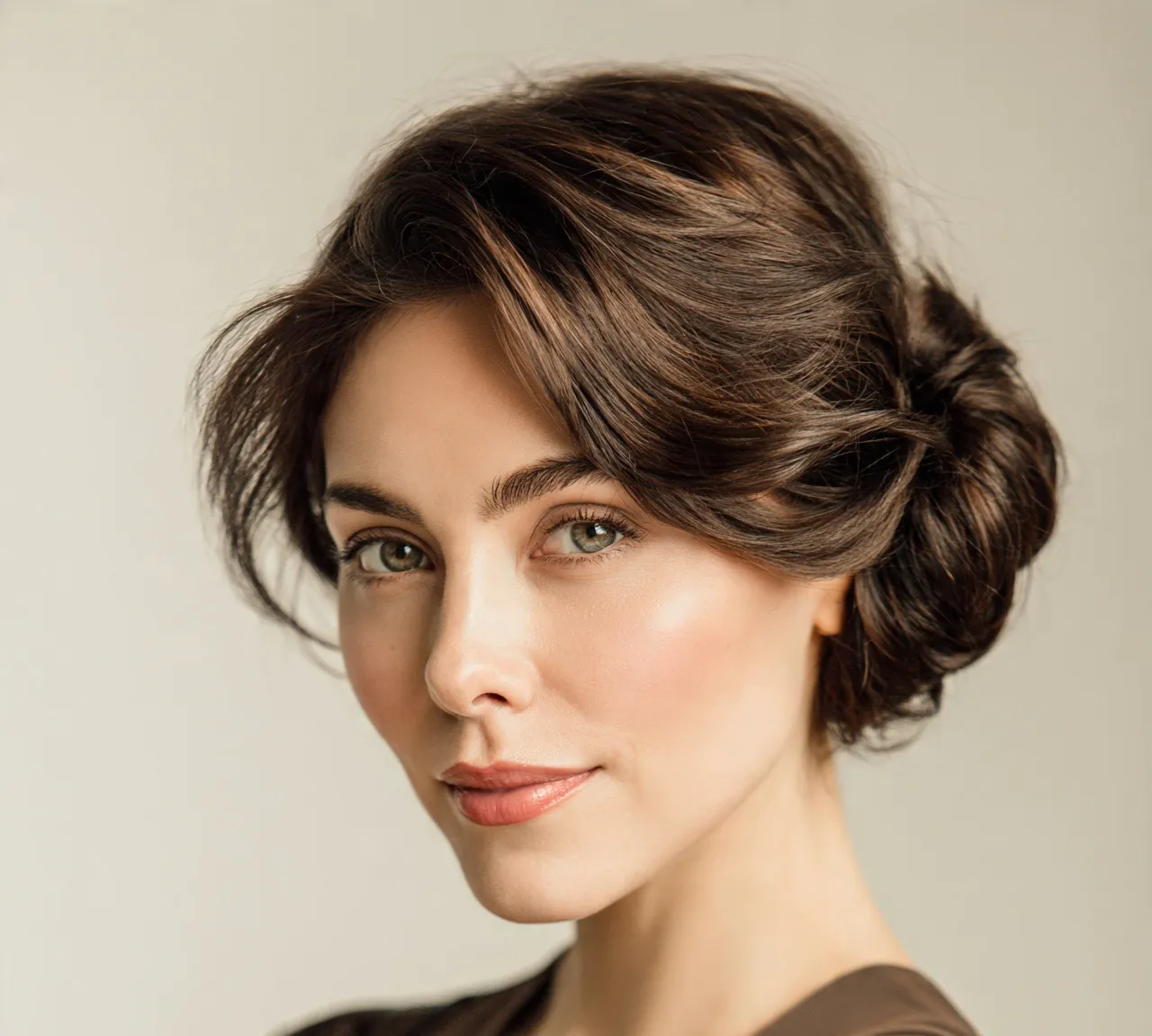 6. French Twist Updo Hairstyles For Short Hair