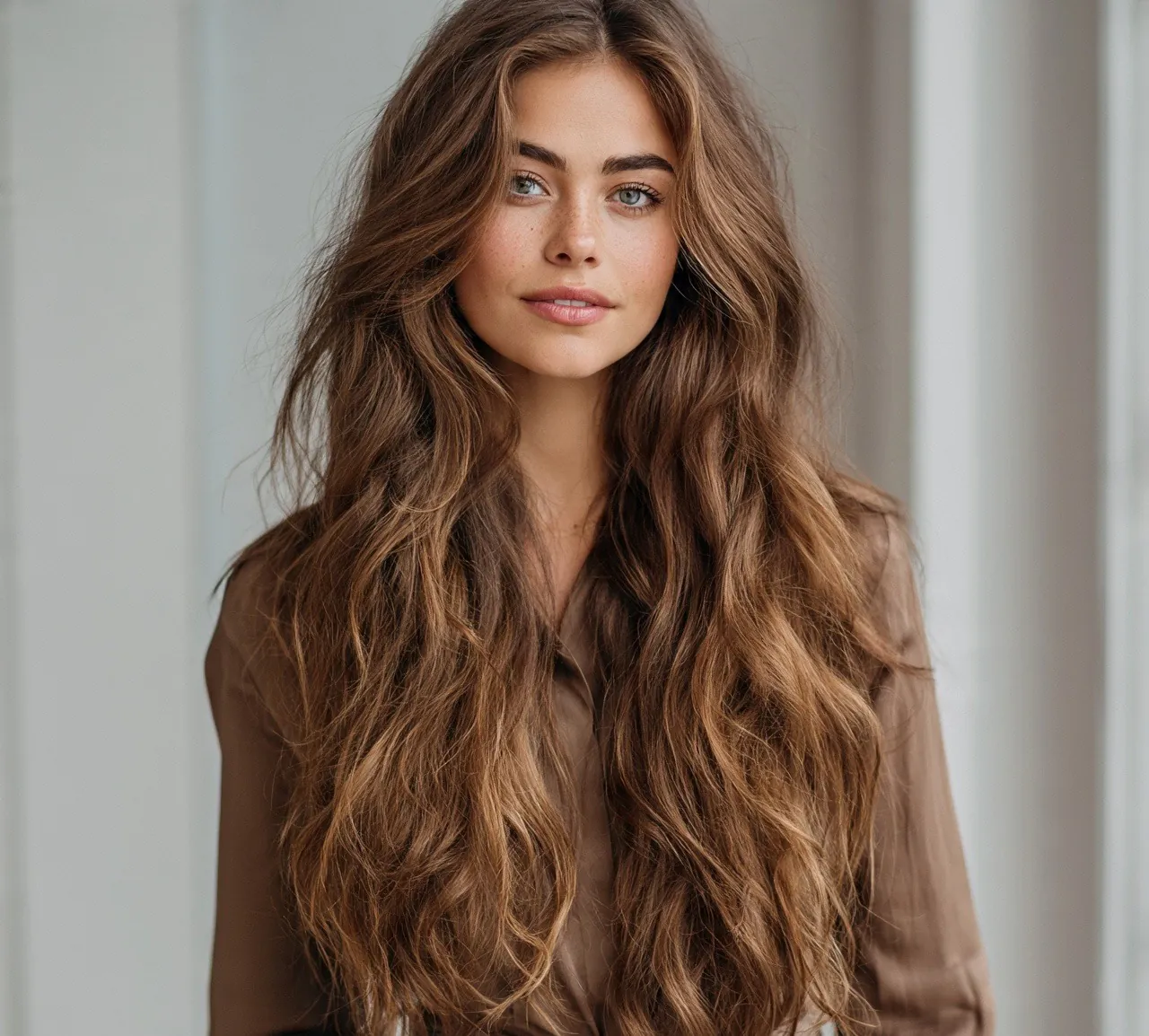 6. Loose Beach Waves Quick Hairstyle for Long Hair