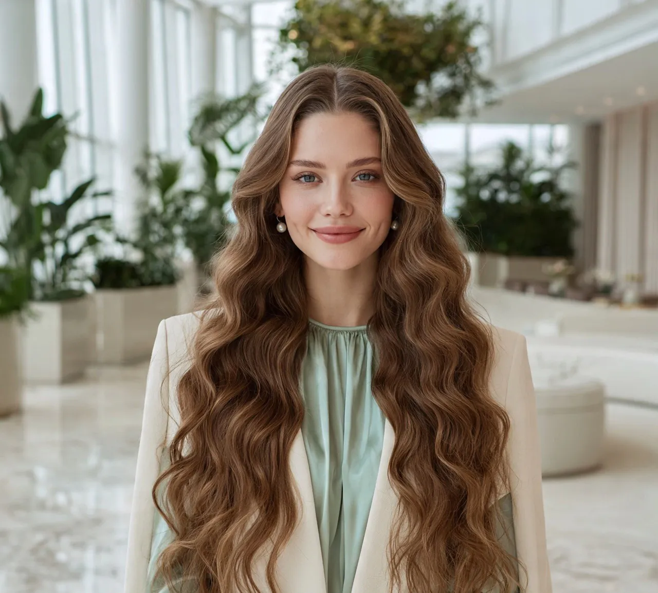 6. Mermaid Waves Long Hairstyles
