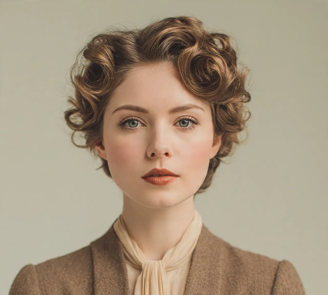 8. Pin Curl Updo Hairstyles For Short Hair