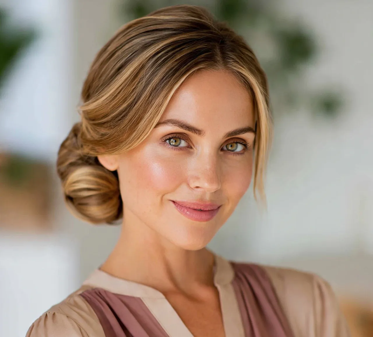 9. Side Bun with Highlights Hairstyles