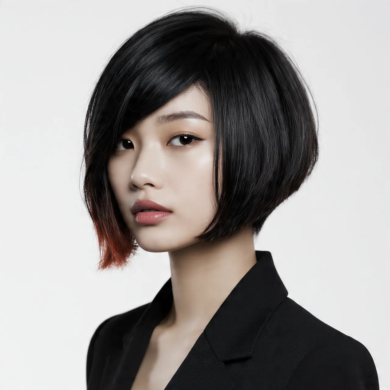 Angled Bob with Undercut or Nape Shave