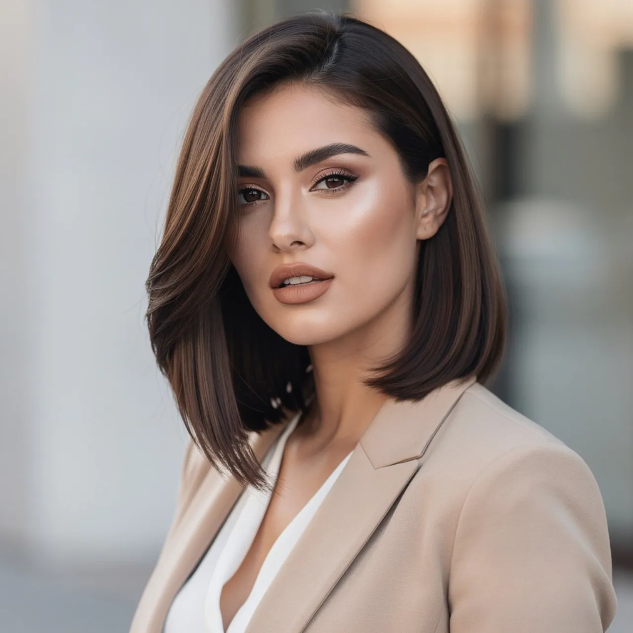 Layered Cut with Face Framing For Medium Hairs